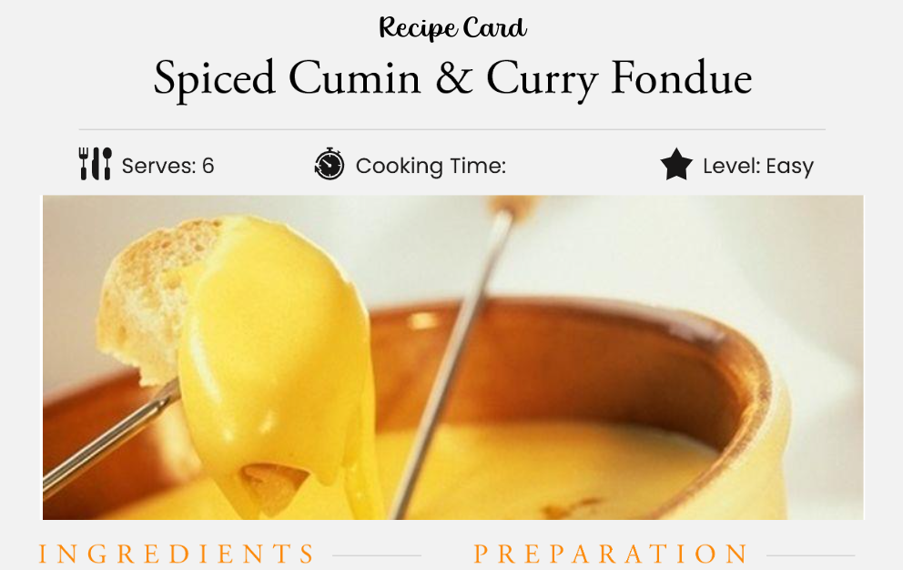 Spiced Cumin & Curry Fondue