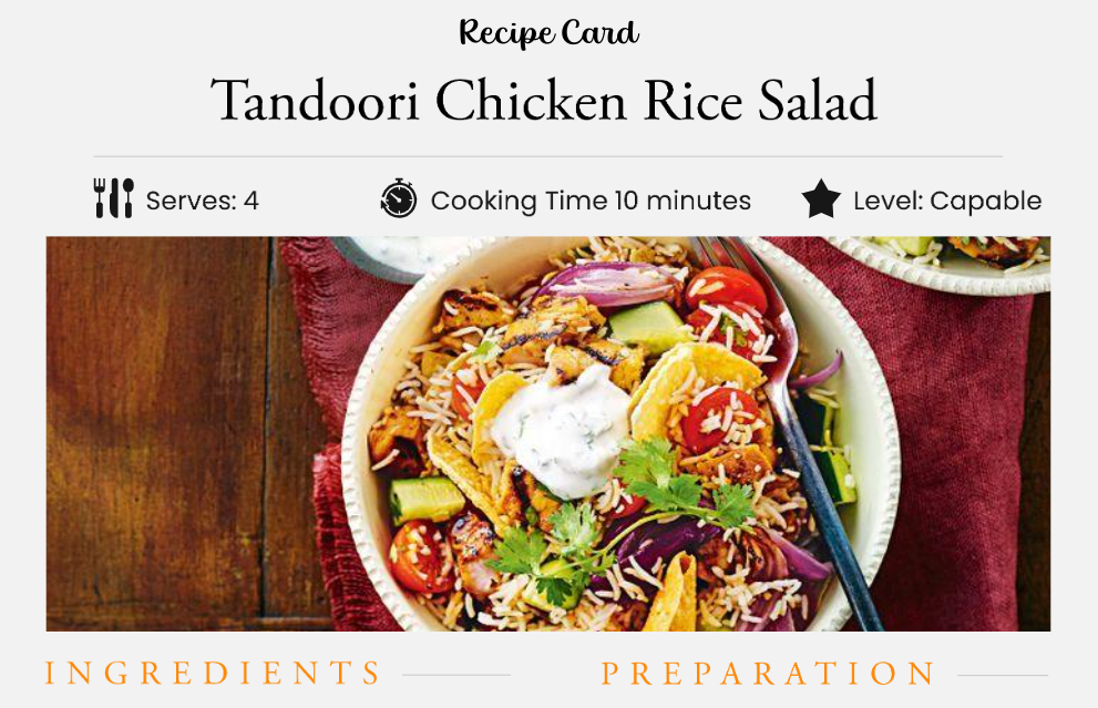 Tandoori Chicken Rice Salad