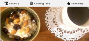 Porridge With Dried Cherries Rosewater, Vanilla & Cardamom