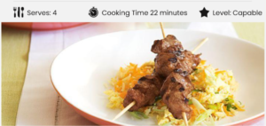 Five Spice Pork Skewers With Fried Rice