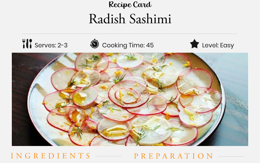 Radish Sashimi