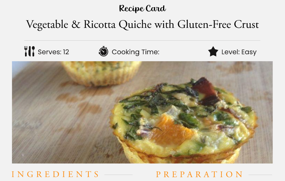 Vegetable & Ricotta Quiche With Gluten-Free Crust