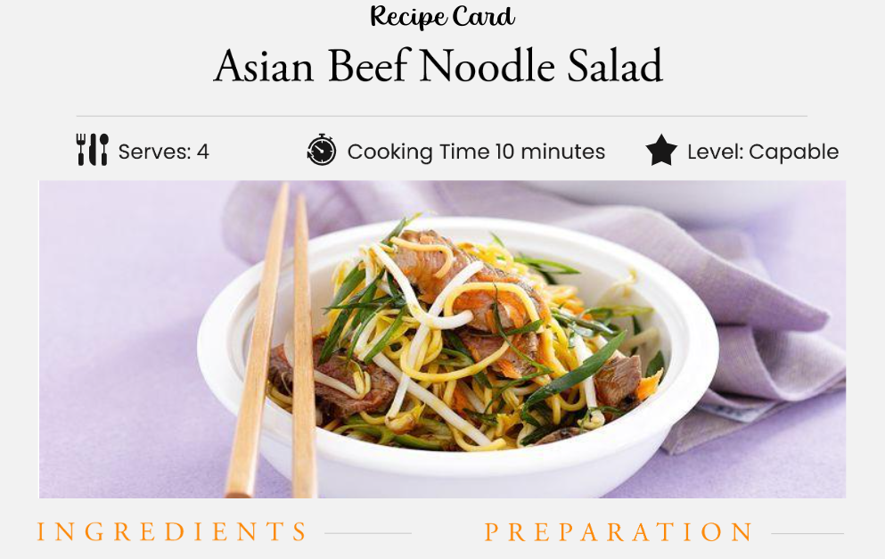 Asian Beef Noodle Salad