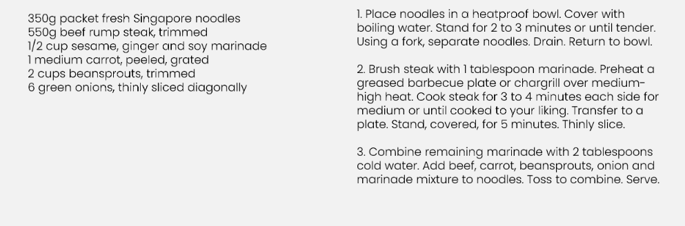 Recipe For Asian Beef Noodle Salad