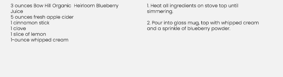 Recipe For Mulled Blueberry Cider