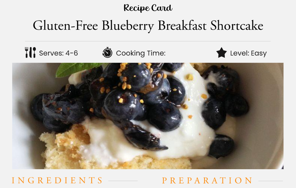Gluten Free Blueberry Breakfast Shortcake