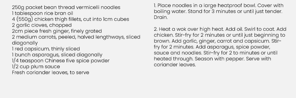 Recipe For Chicken With Vermicelli Noodles
