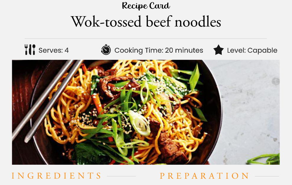 Wok-Tossed Beef Noodles
