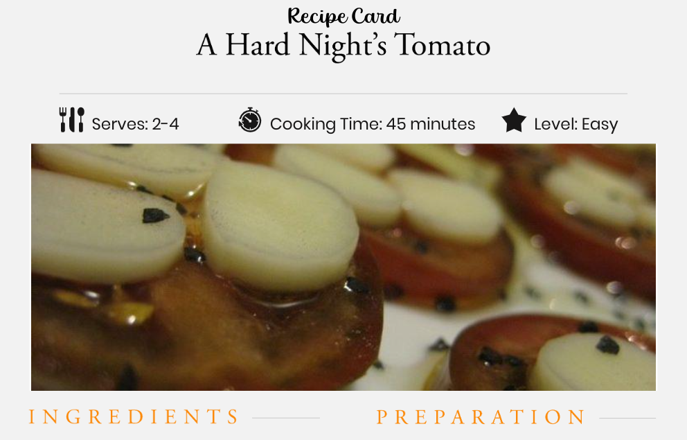 A Hard Nights Tomato