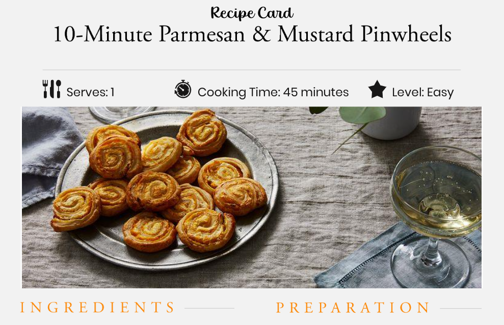 Parmesan & Mustard Pinwheels