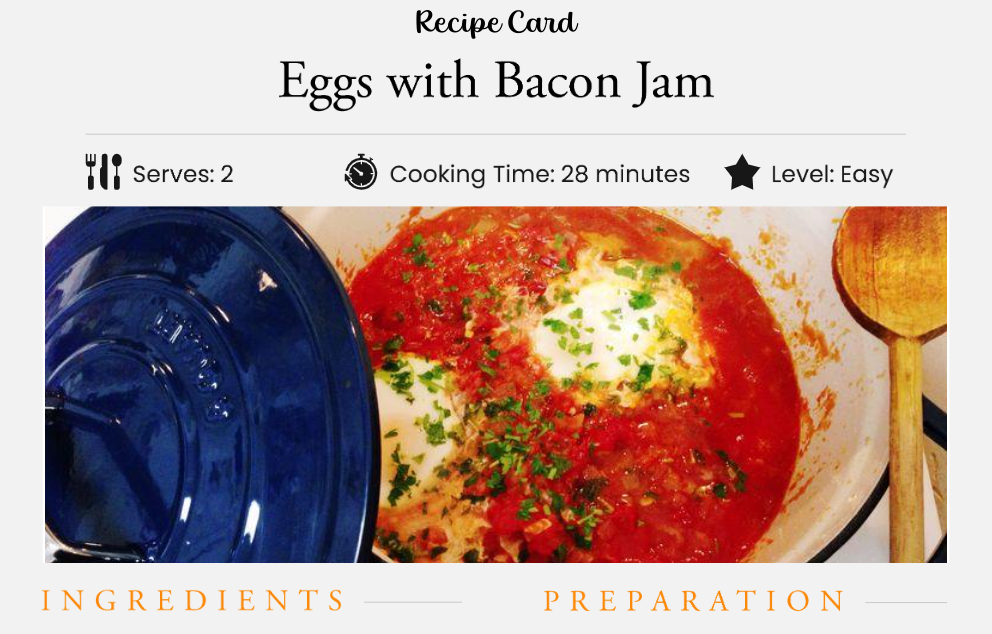 Eggs With Bacon Jam