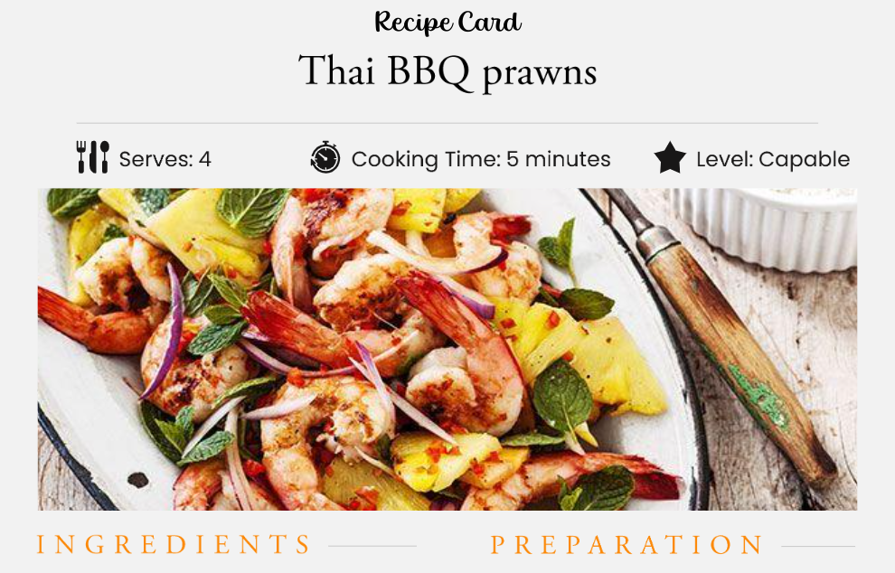 Thai BBQ Prawns
