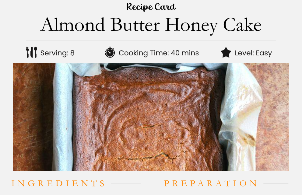 Almond Butter Honey Cake