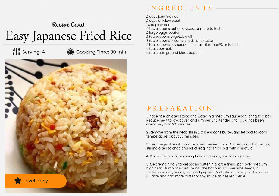 Recipe For Easy Japanese Fried Rice